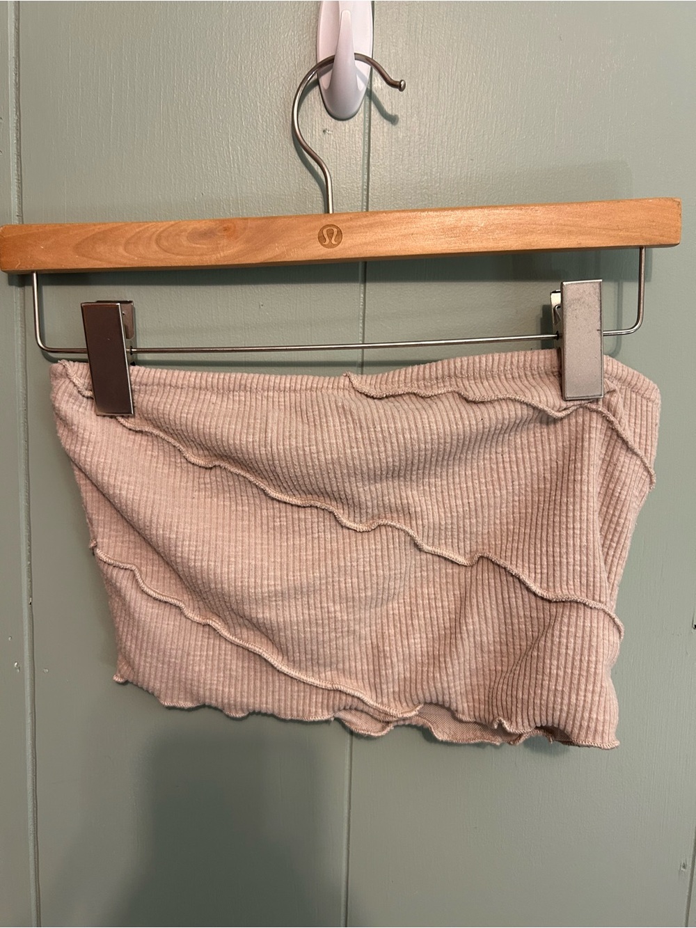Princess Polly Ribbed Beige Top & Mini Skirt Set